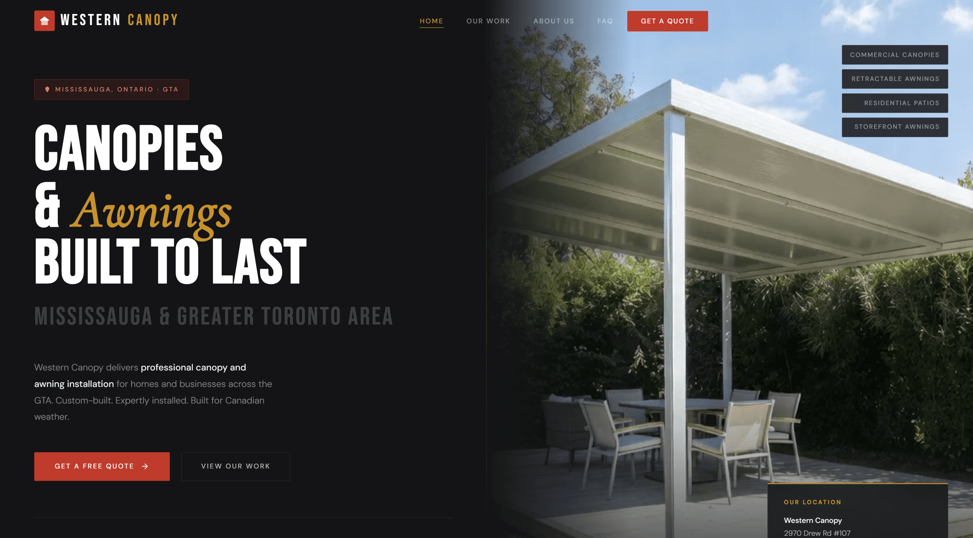 Western Canopy - Local Business