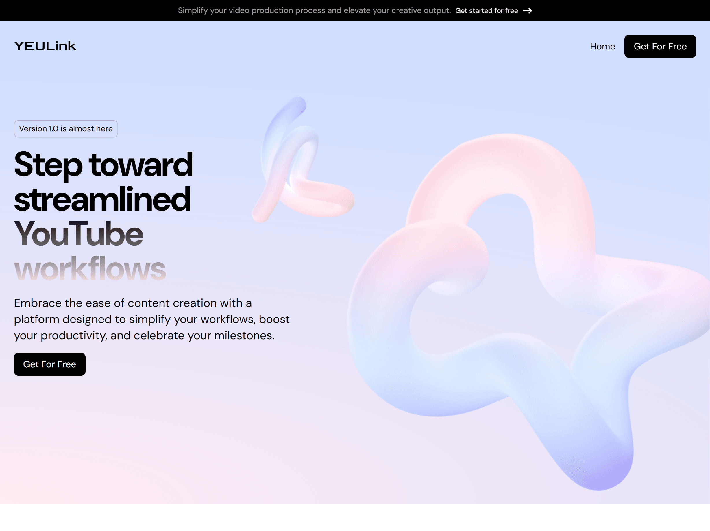 YeuLink Landing - Landing Page